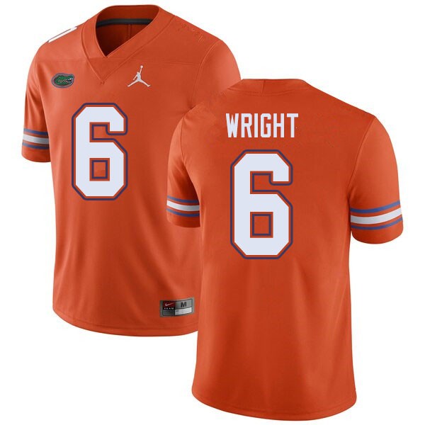 Jordan Brand Men #6 Nay'Quan Wright Florida Gators College Football Jerseys Orange